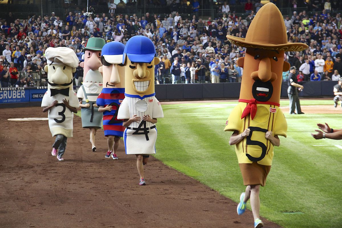 racing sausages brat