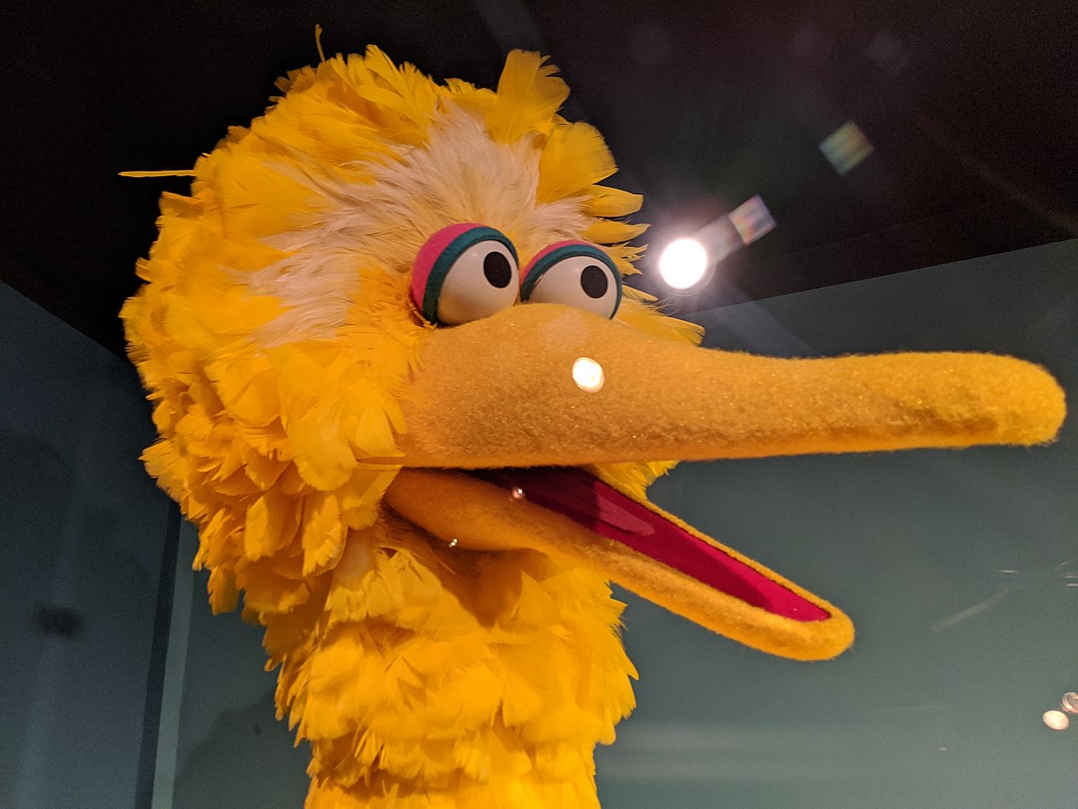Eight feet tall, yellow, and canonically 5 or 6 years old, Big Bird is a whole vibe.