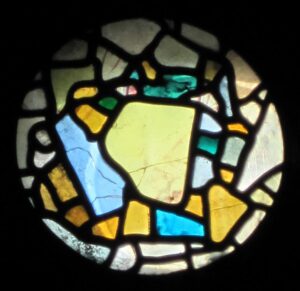 fragments of the oldest stained glass window in the world